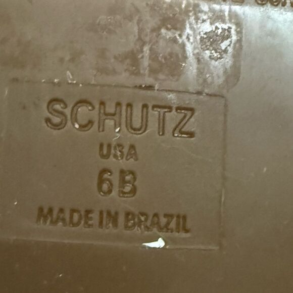 Schultz Poppi Navy Suede Leather Rattan Wedge Ankle Strap Sandal. Size 6B. - Picture 7 of 7